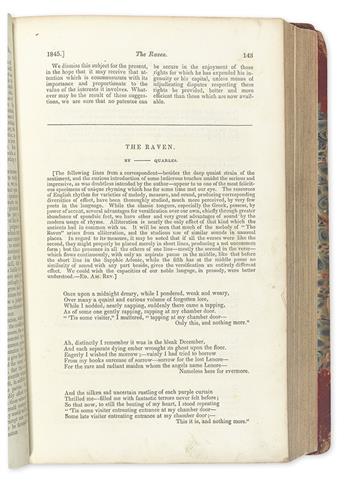 POE, EDGAR ALLAN. Raven. [in:] The American Review: